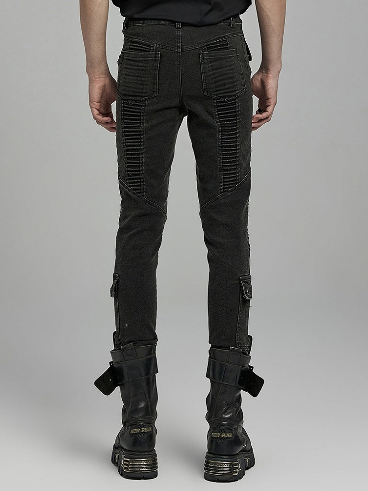 Punk Denim Pants
