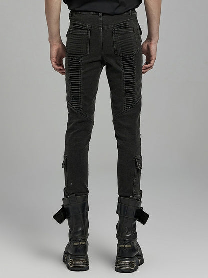 Punk Denim Pants
