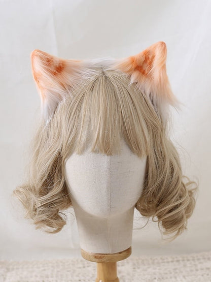 8 Colors Sweet Lolita Faux Fur Kitten Ear Hairclips