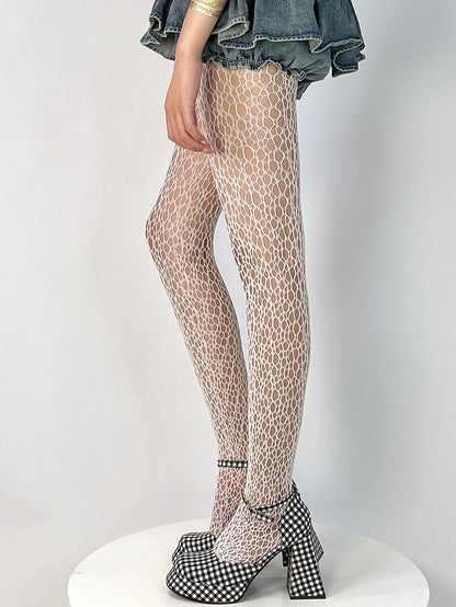 6 Color Options Y2K Cut-out Design Tights