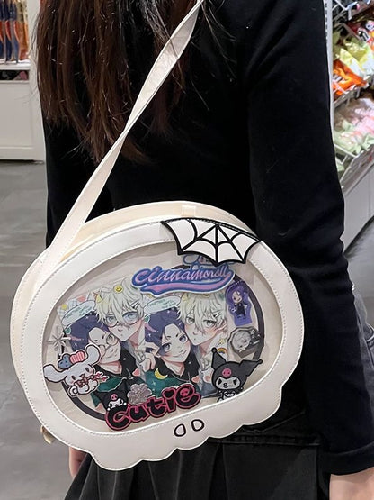 Halloween White Skeleton Ita Bag Large/Small Version