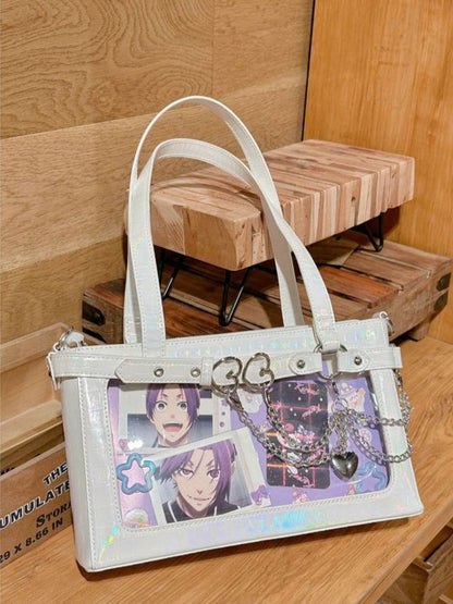 Detachable Chains White Ita Shoulder Bag