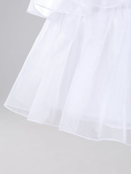White Lolita Adjustable Length Fish-bone Petticoat