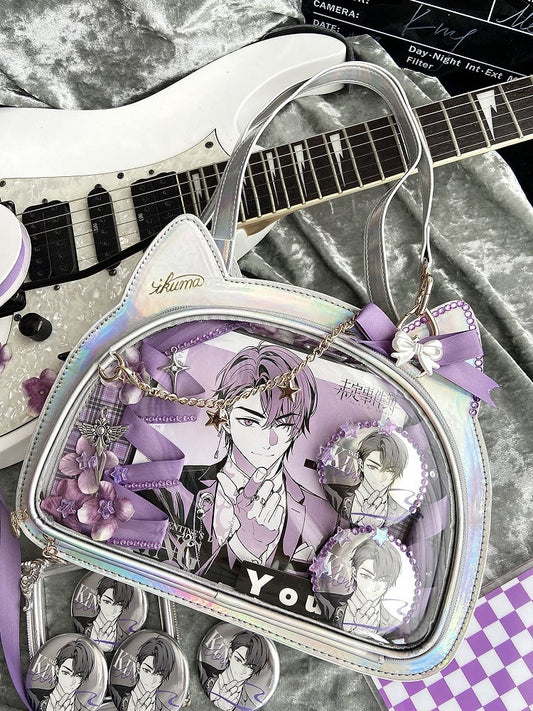 Silver Kitty Ita Tote Bag