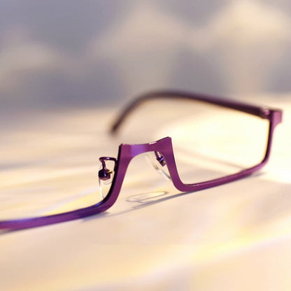 Cyberpunk Purple Eyeglass Frame