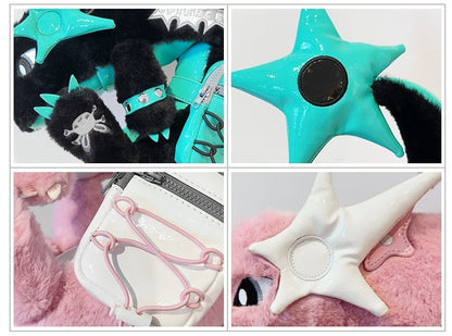 Black/Pink Dragon Crossbody