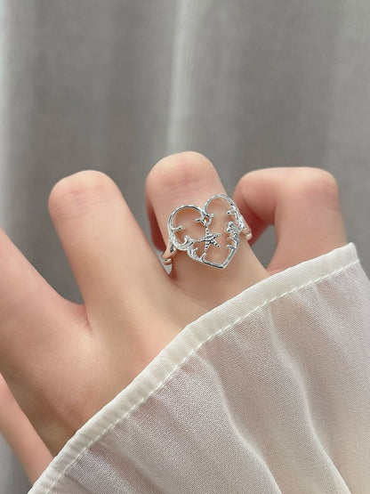 3 Options Y2K Bittersweet Star/Shell Ring