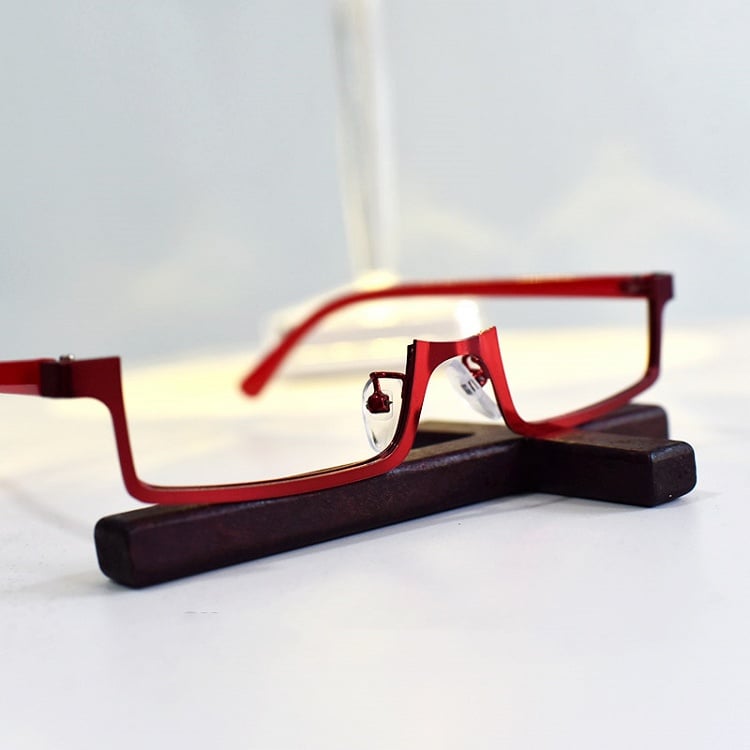 Cyberpunk Wine Red Eyeglass Frame