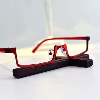 Cyberpunk Wine Red Eyeglass Frame