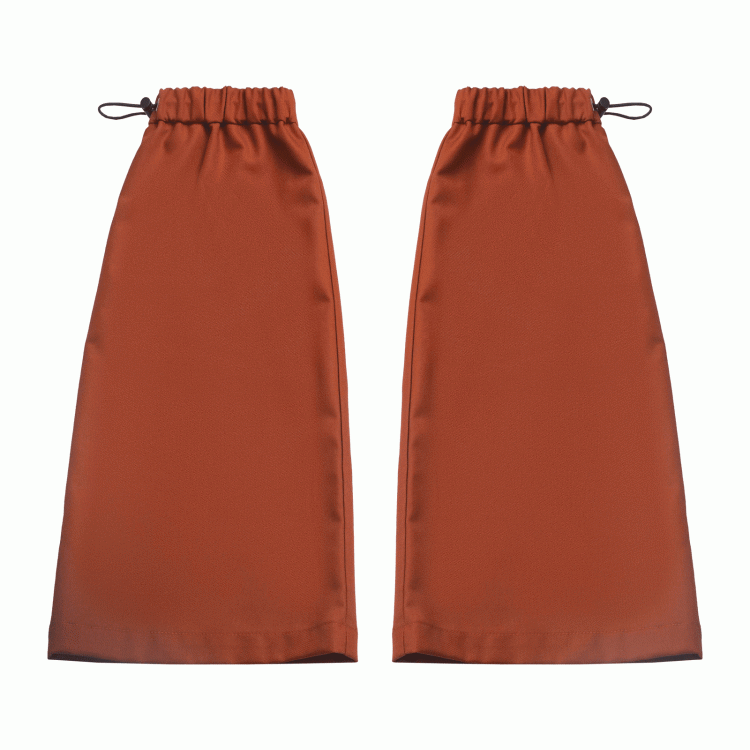 Orange Drawstring Cuffs Leg Warmers