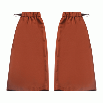 Orange Drawstring Cuffs Leg Warmers