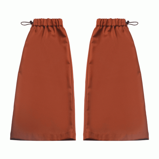 Orange Drawstring Cuffs Leg Warmers