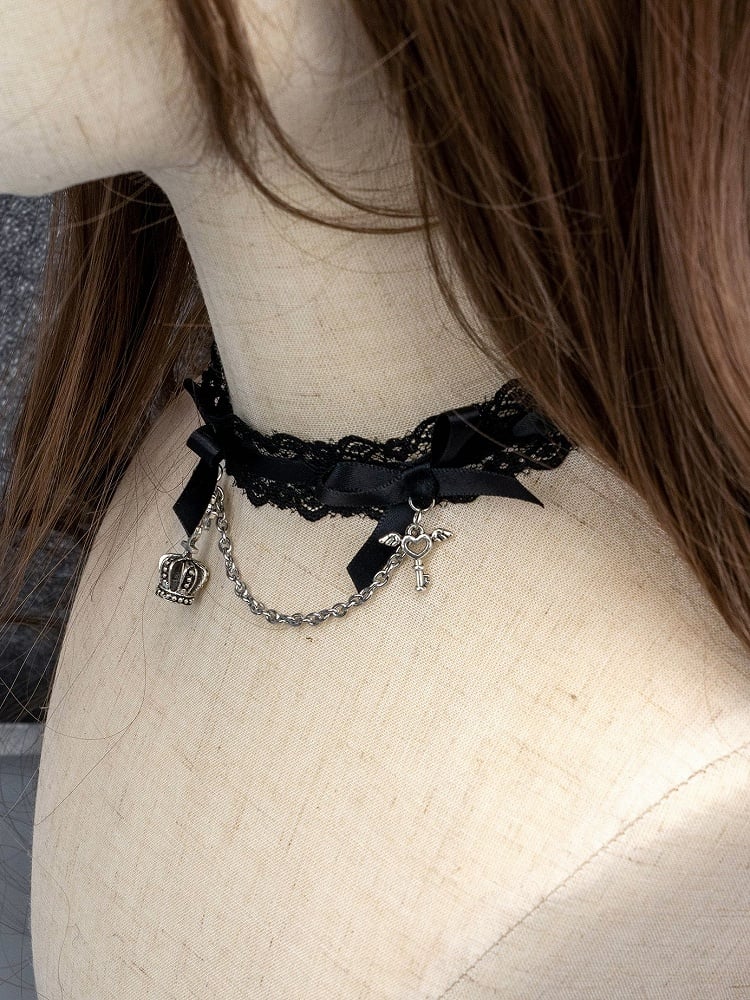 3 Colors Jirai Kei Bowknots Gothic Choker