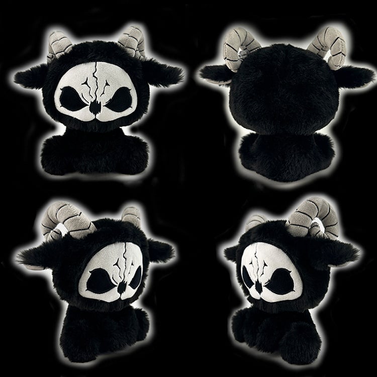 Black and White Grim Reaper Gothic Plushie