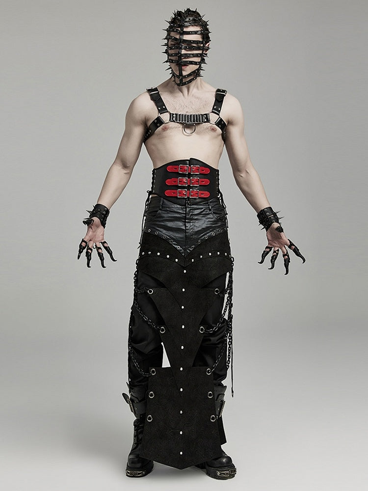 Black and Red Punk Corset