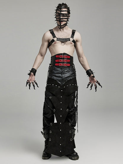 Black and Red Punk Corset