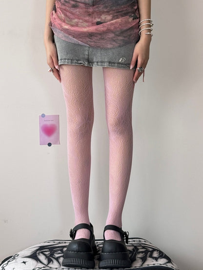 7 Color Options Y2K Butterfly Hollow-out Design Tights