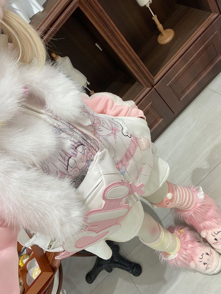 Light Pink Sweetheart Needle Tubing-shaped Yami Kawaii Crossbody Bag