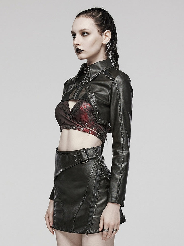 Black Punk Short Jacket