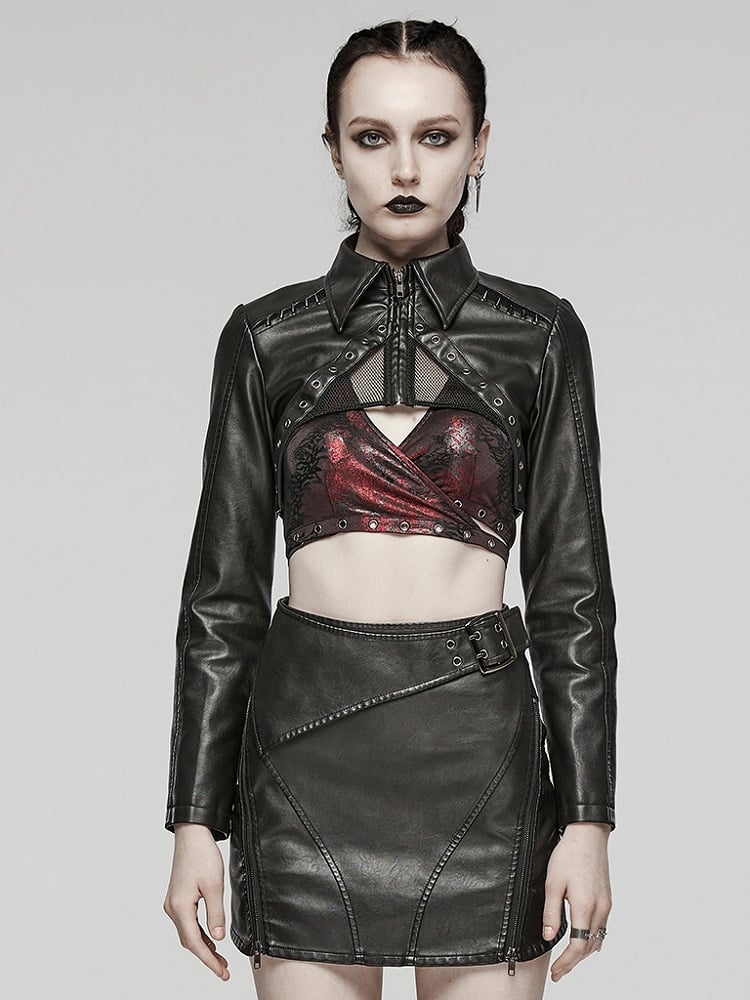 Black Punk Short Jacket