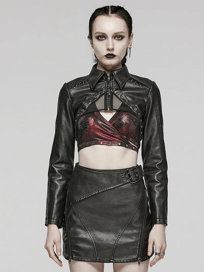 Black Punk Short Jacket