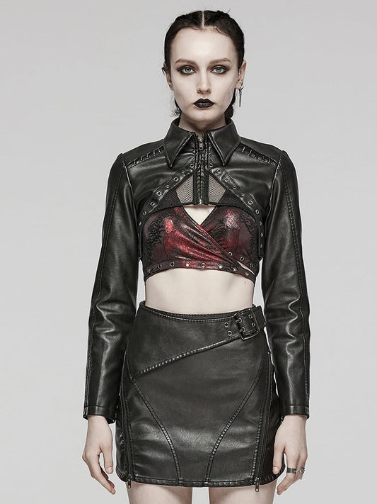 Black Punk Short Jacket