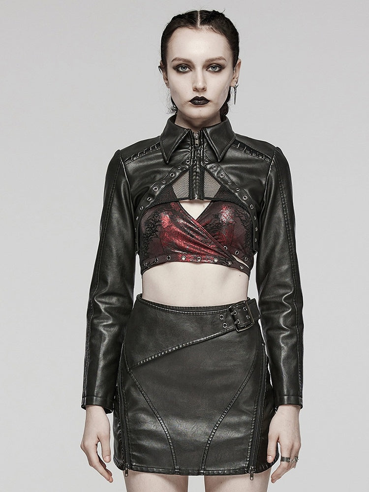 Black Punk Short Jacket