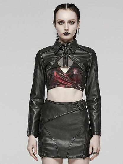 Black Punk Short Jacket