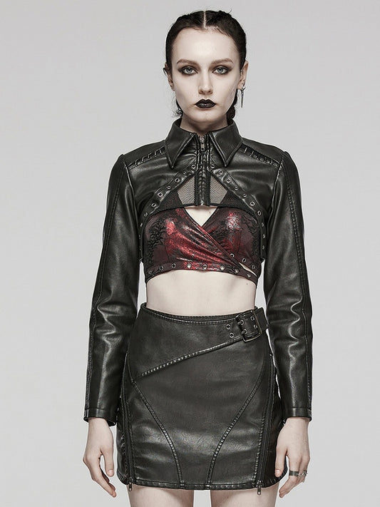Black Punk Short Jacket