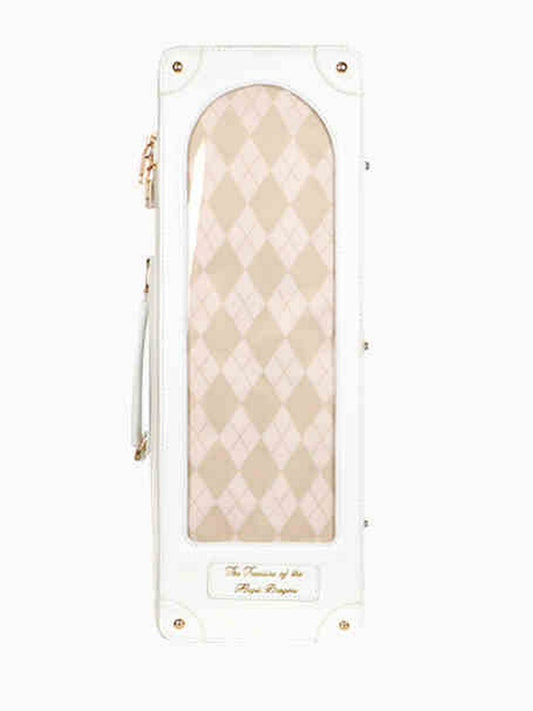 1/4 Scale BJD Doll Multi-Style Bag – White & Gold (Crossbody/Backpack/Tote)