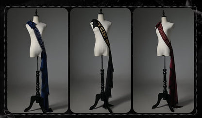 Black / Red / Dark Blue Ribbon