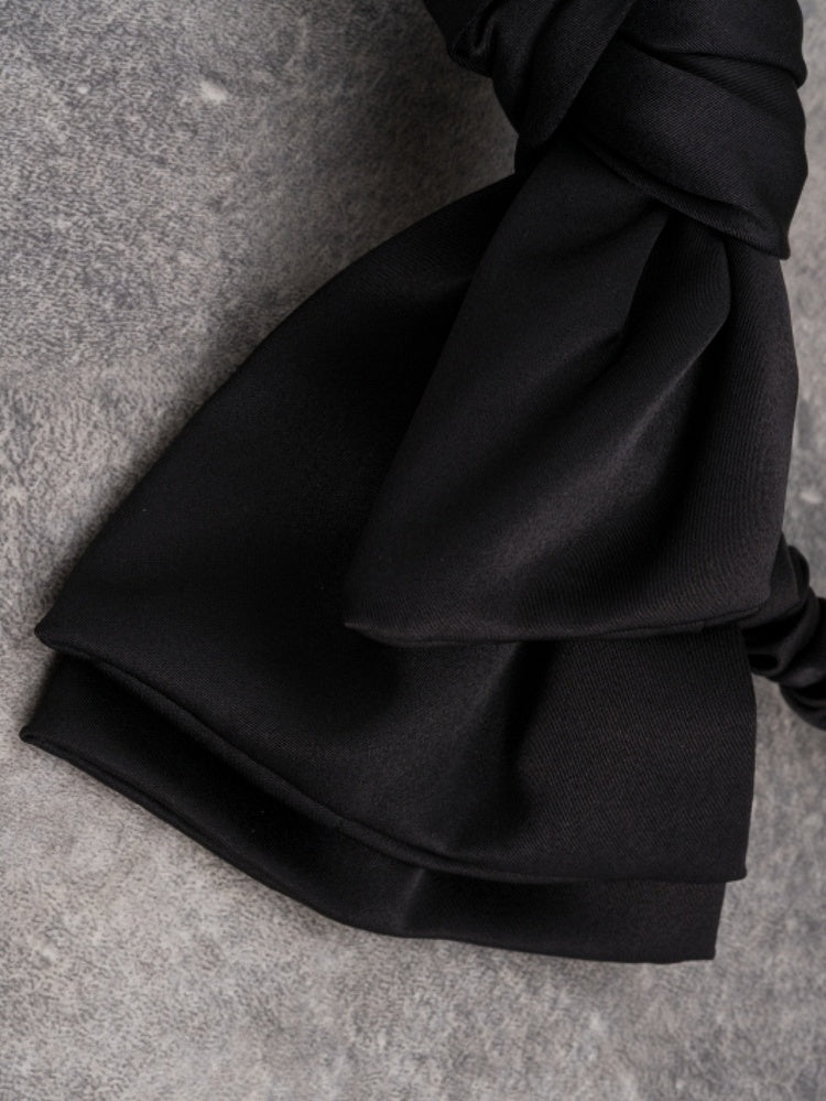 4 Options Black Gothic Buckle Decorated Bowknot KC