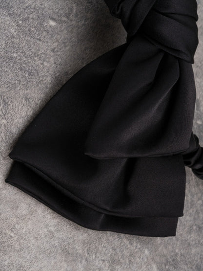 4 Options Black Gothic Buckle Decorated Bowknot KC