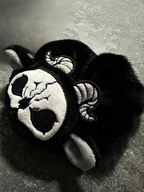 Black and White Grim Reaper Gothic Scrunchie