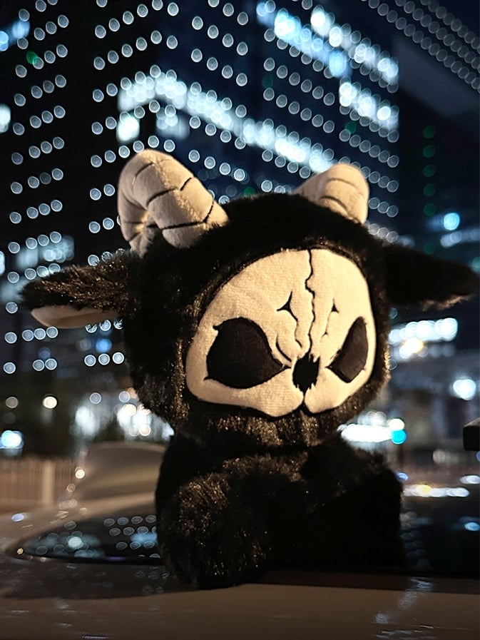 Black and White Grim Reaper Gothic Plushie