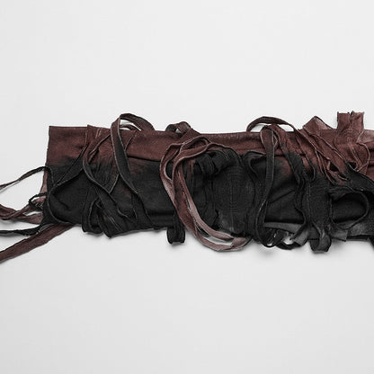 Black and Coffee Punk Hollow Out T-shirt