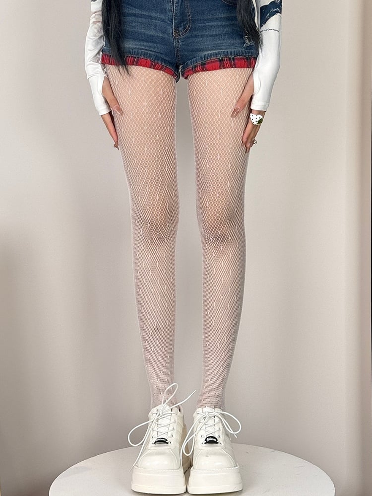 7 Color Options Y2K Polka-dot Pattern Tights