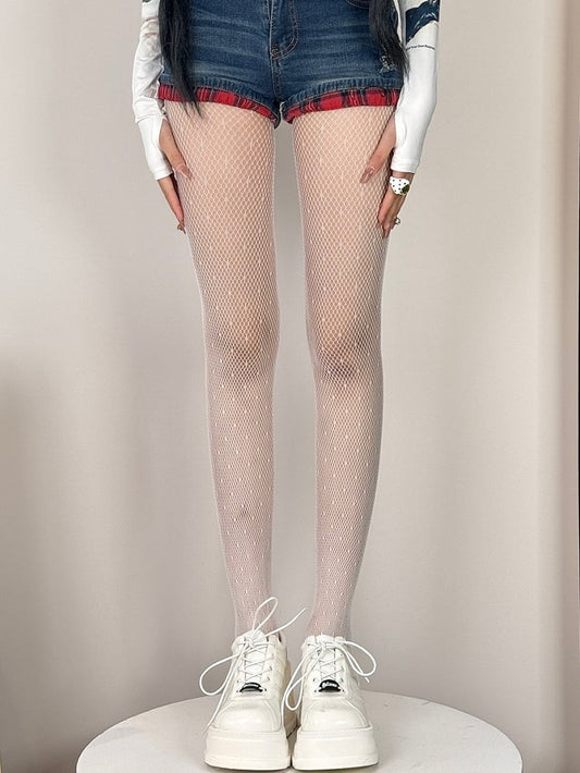 7 Color Options Y2K Polka-dot Pattern Tights