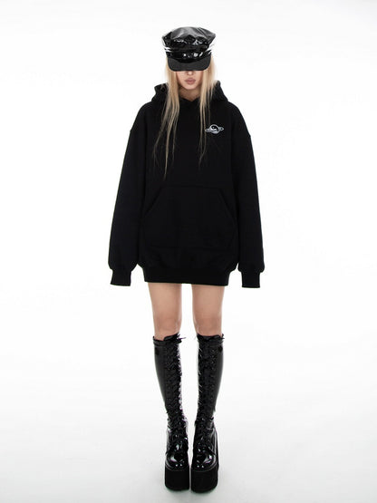 Black Long Sleeves Hoodie