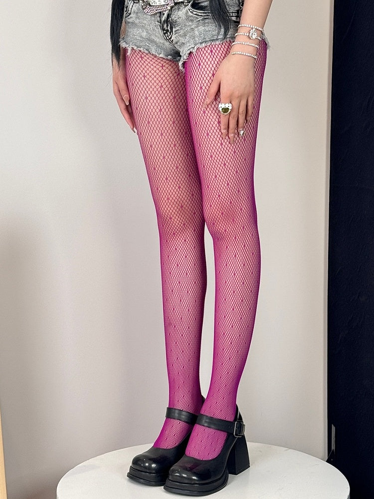 7 Color Options Y2K Polka-dot Pattern Tights