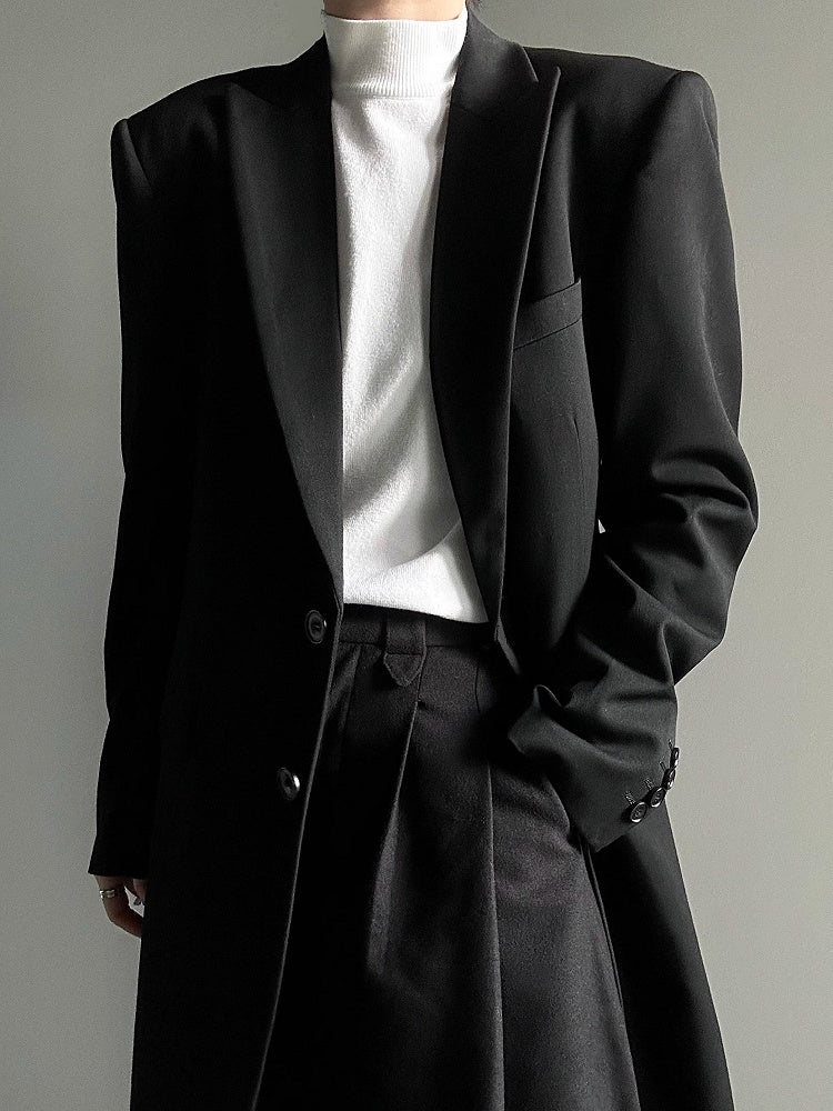 Ouji Lolita White Unisex Slim Fit Long-Sleeve Sweater with Turtle Neck