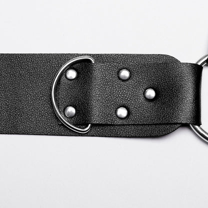 Black Punk PU Harness