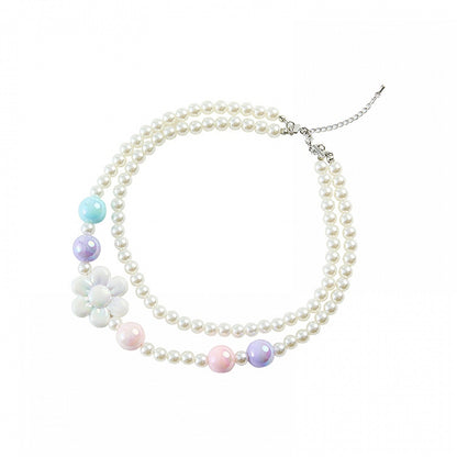 Pastel Color Beaded Necklace