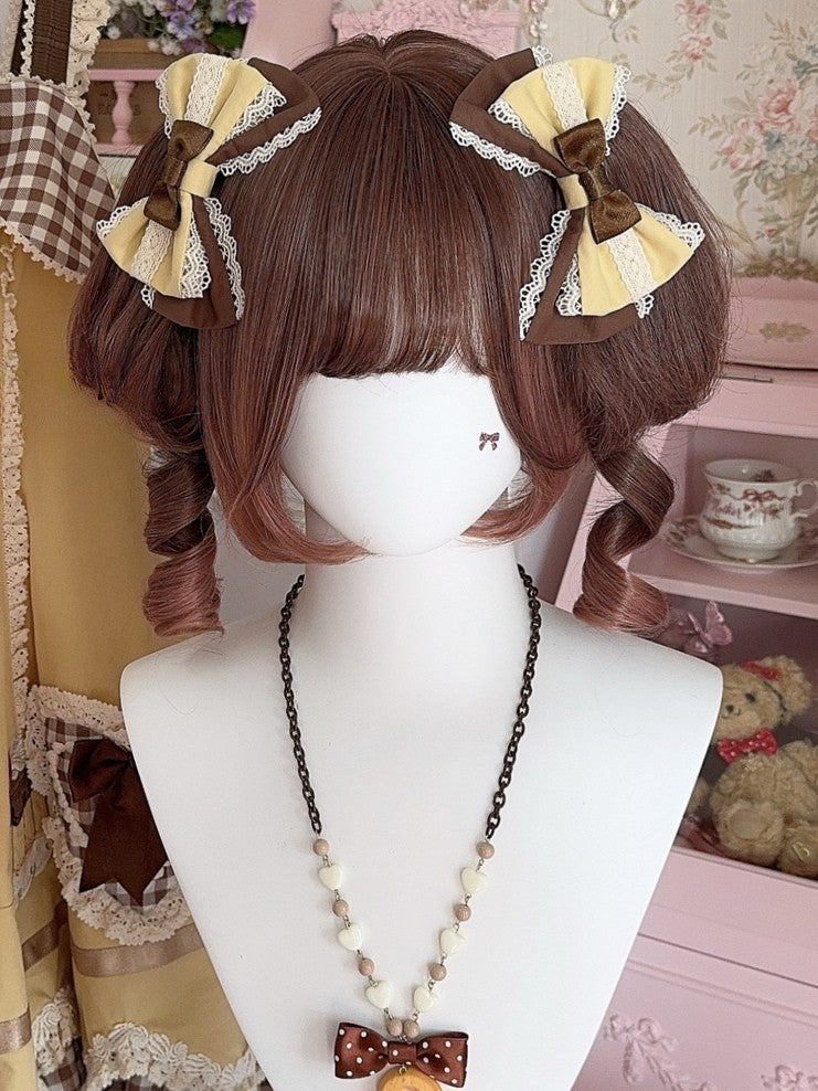 3 Color Options Lace Trim Bowknot Hairclip