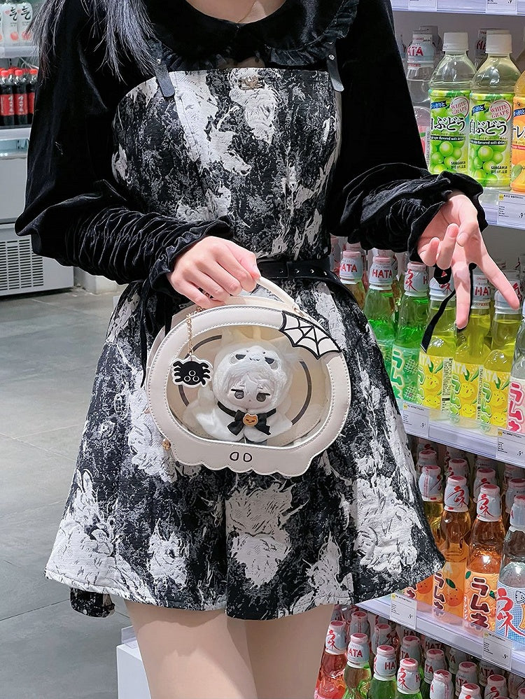 Halloween White Skeleton Ita Bag Large/Small Version