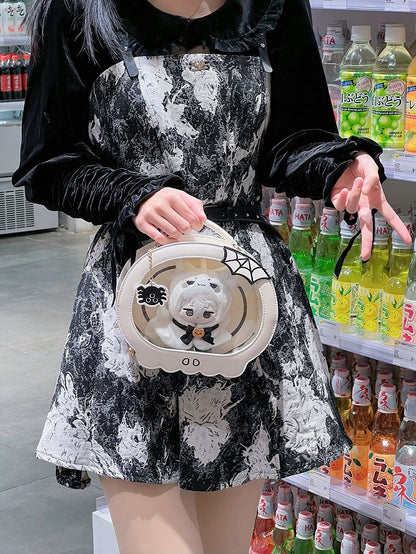 Halloween White Skeleton Ita Bag Large/Small Version