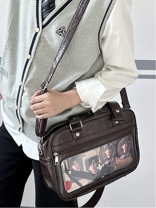 Brown Crossbody School Satchel Ita Bag
