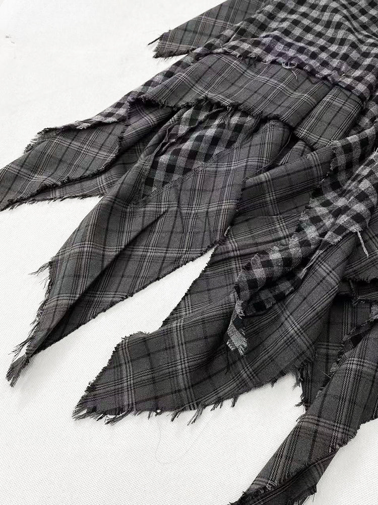 Millard Fashion Handkerchief Hem Grey Wasteland Punk Vintage Skirt