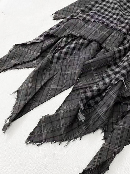 Millard Fashion Handkerchief Hem Grey Wasteland Punk Vintage Skirt