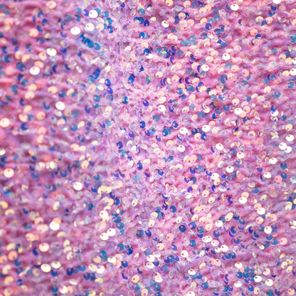 Shimmering Pink Sequin Tote Bag - Single Shoulder Carry